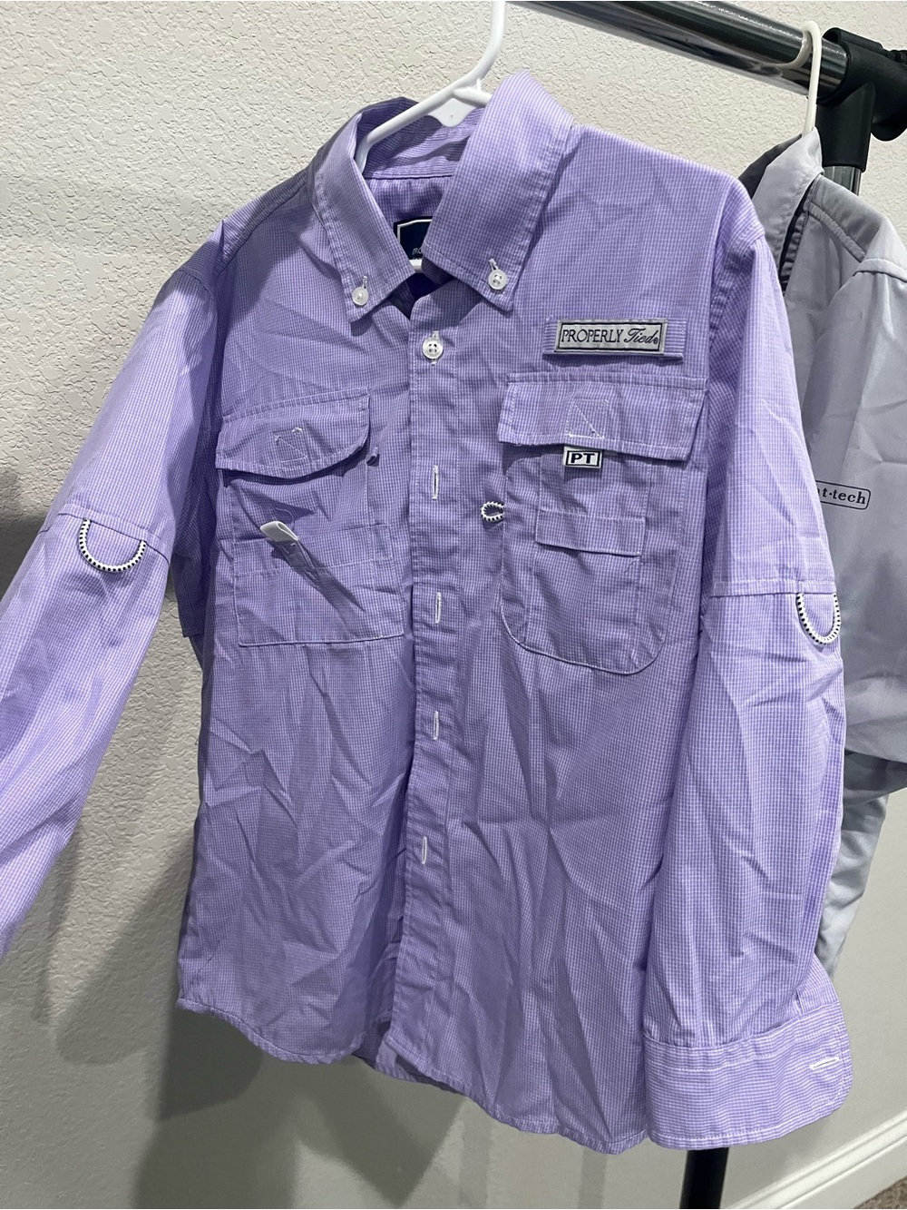 Properly Tied Kids' Lavender Button-Down Utility Shirt